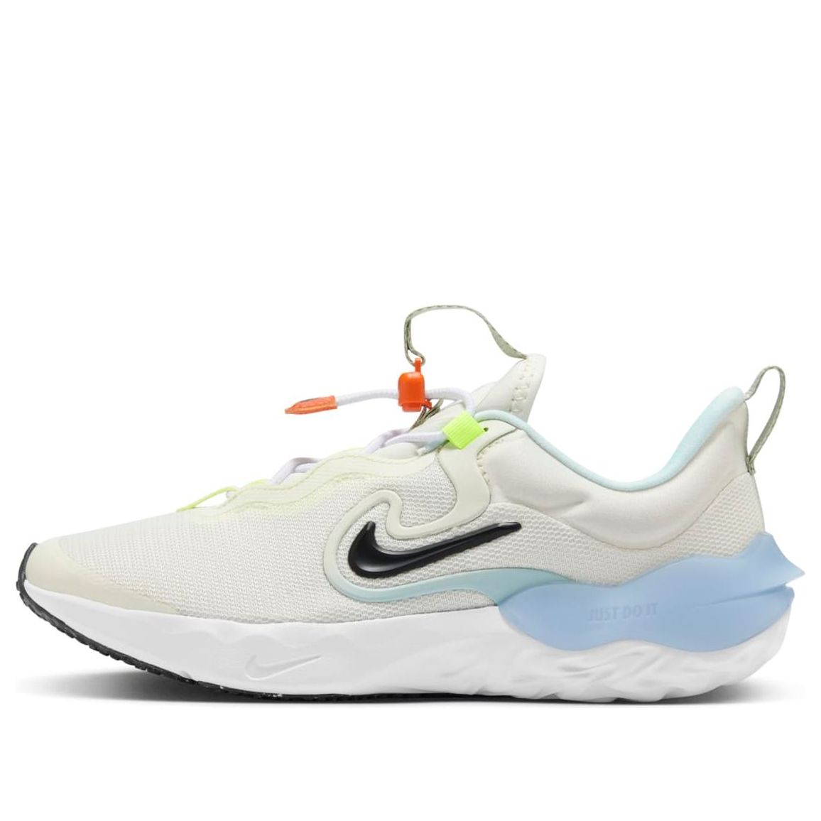 (GS) Nike Run Flow 'Sail Glacier Blue Volt' HV1803-101