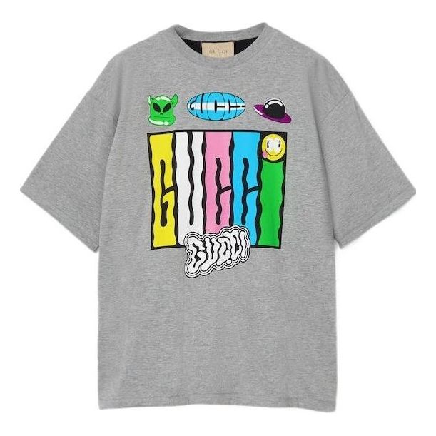 Gucci Reversible Cotton Jersey T-Shirt 'Grey' 782793-XJGII-1043