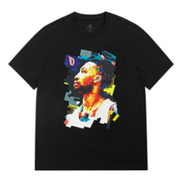 adidas Dame Icon Tee Logo Printing Round Neck Short Sleeve Black T-Shirt HE0471