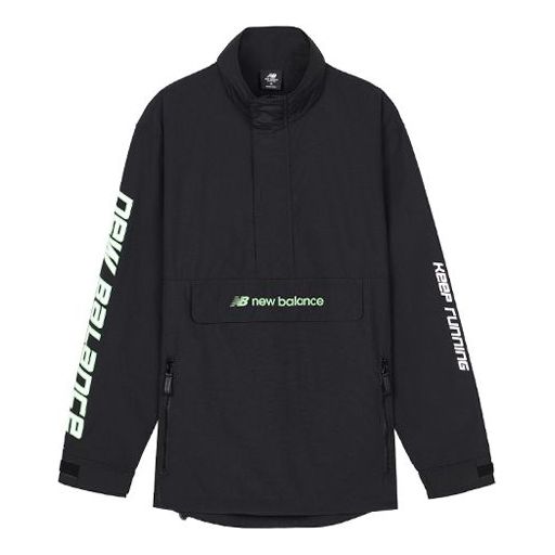 New Balance Keep Running Sweatshirt 'Black White' AMJ03321-BK