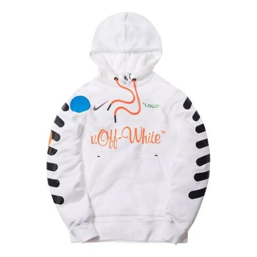 Nike x Off White Mercurial NRG X Hoodie White Total Orange AA3257 10 SneakerSouqq