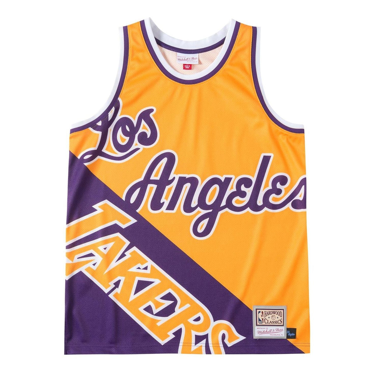 Mitchell & Ness NBA Big Face Fashion Tank 5.0 Los Angeles Lakers TMTK4350-LALYYPPPYELL