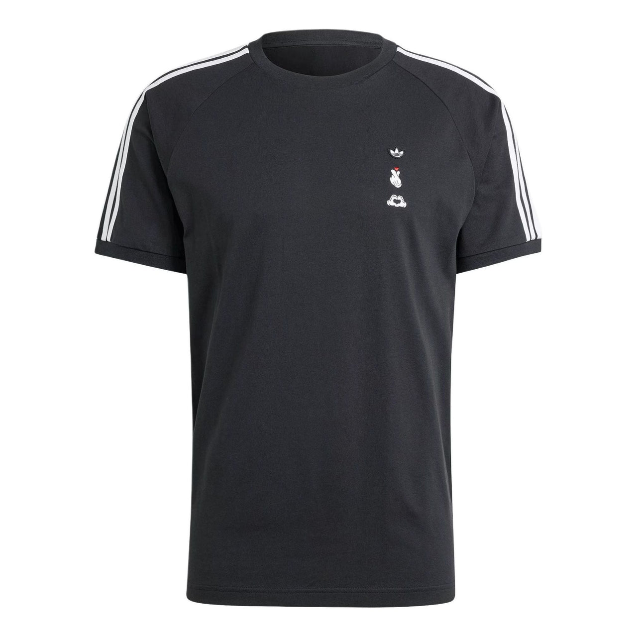 adidas Mickey Mouse x Originals 3-Stripes Tee Asia Sizing 'Black' IY2272