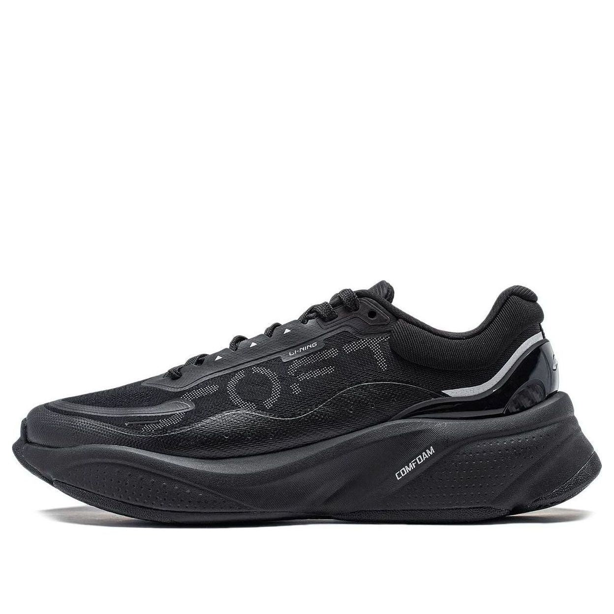 (WMNS) Li-Ning Soft Comfoam Lifestyle Shoes 'Black Silver' AGLU010-1