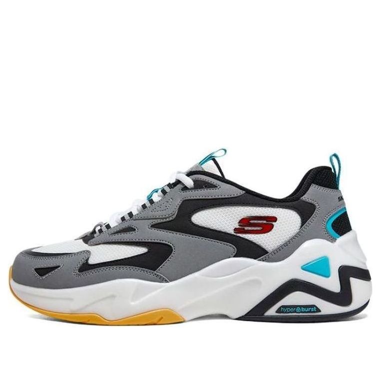 (WMNS) Skechers D'Lites Hyper Burst Sneakers 'Grey White Multi' 896259-GMLT
