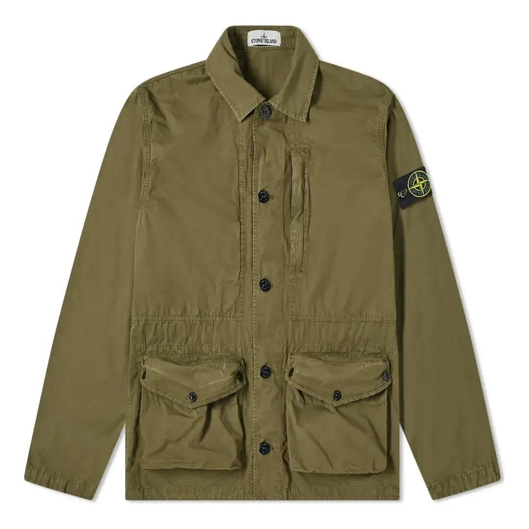 STONE ISLAND Vintage Canvas 3 Pocket Jacket 'Olive Green' 7415439WN-V0158