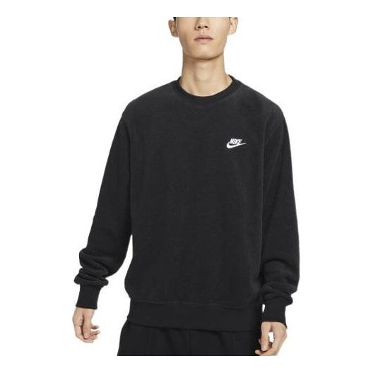 Nike Long-Sleeved Tops Club Sweatshirts 'Black' FB4980-010