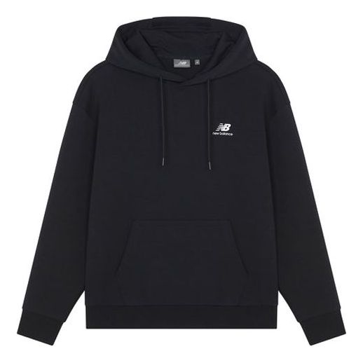 New Balance Logo Printing Sports Pullover Couple Style Black 5CC18043-BK