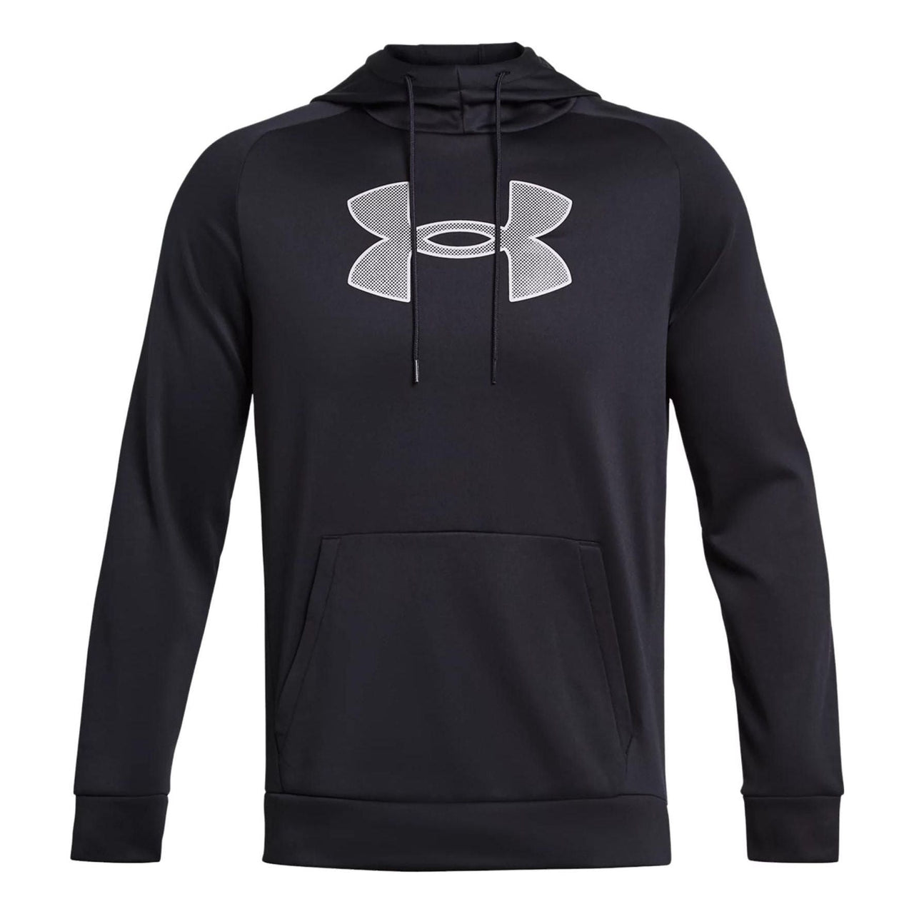 Under Armour Fleece Logo Hoodie 'Black Grey' 1379854-001