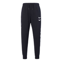 Nike Sportswear Swoosh Logo Tracksuit Bottoms Men Black CU3932-010
