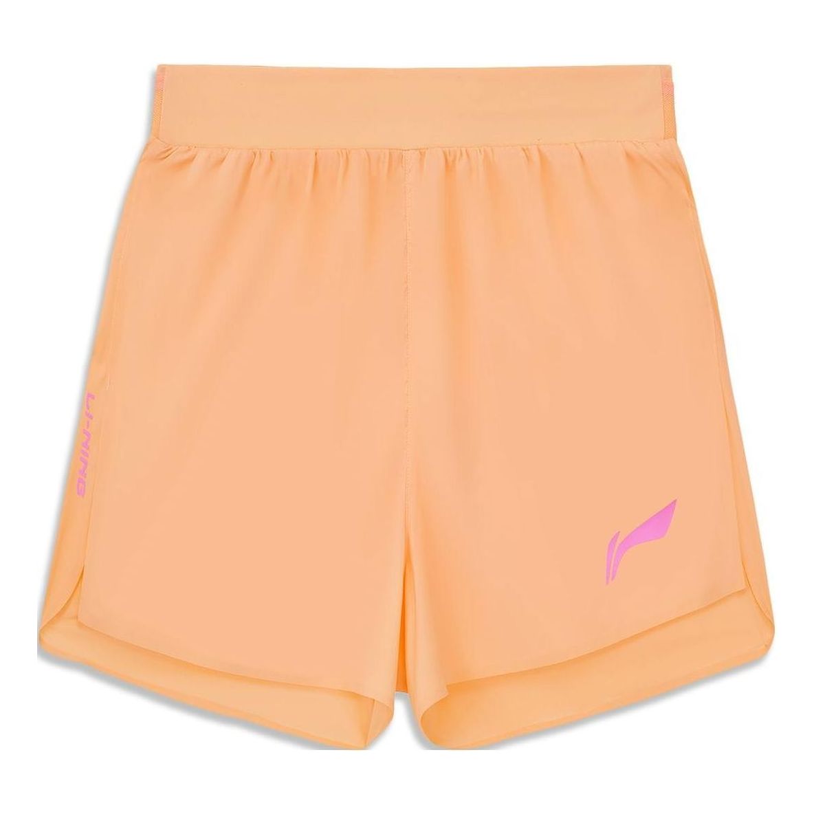 (WMNS) Li-Ning Graphic Running Shorts 'Light Orange' AKSU004-3