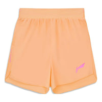 (WMNS) Li-Ning Graphic Running Shorts 'Light Orange' AKSU004-3
