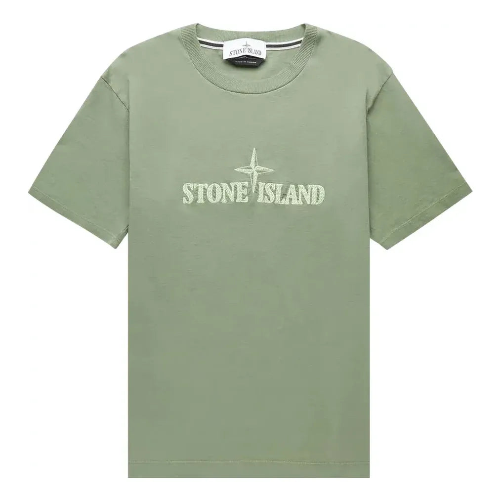 STONE ISLAND Stitches Two T-shirt 'Sage' 781521579-V0055
