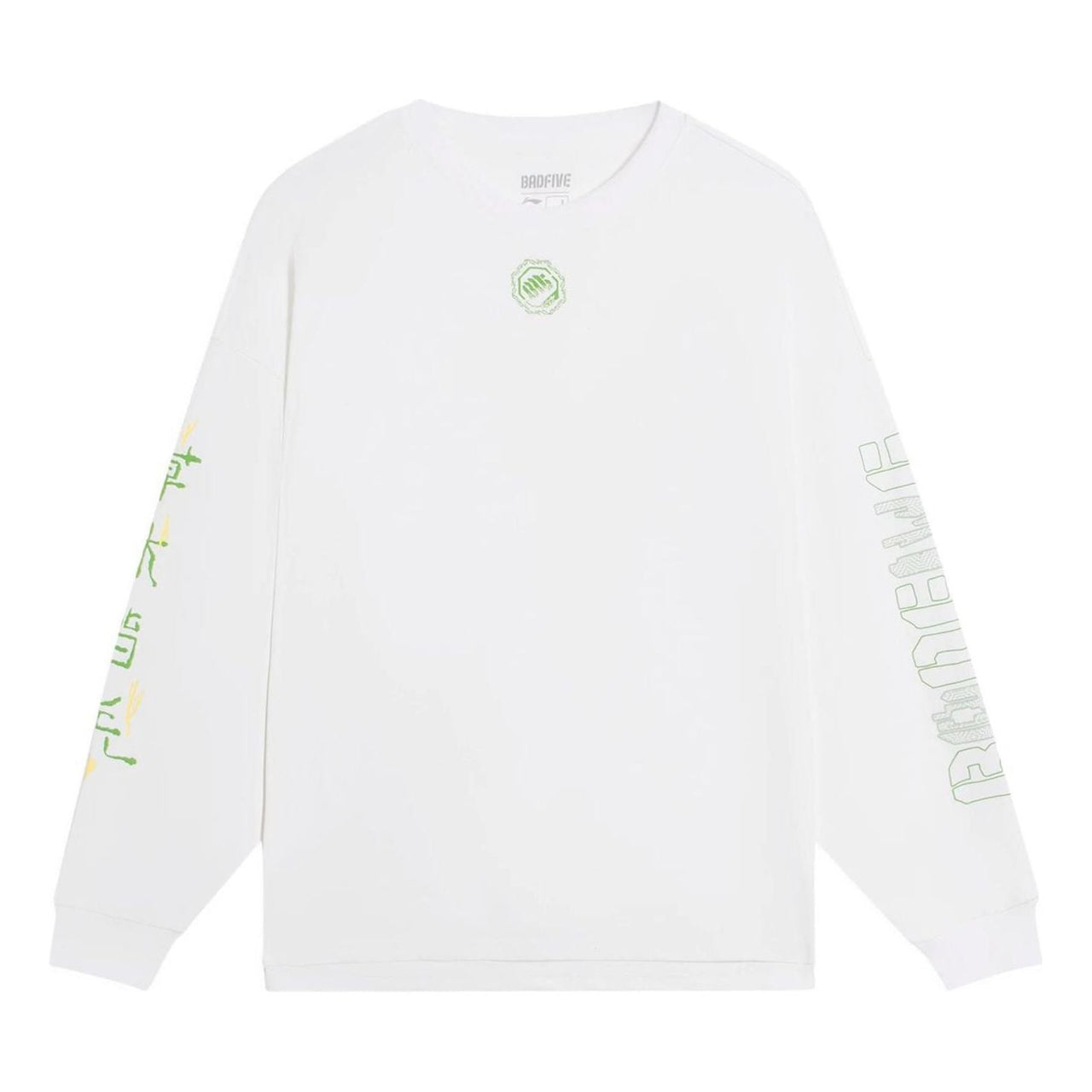Li-Ning BadFive Graphic Long Sleeve T-shirt 'White' AHSS727-1