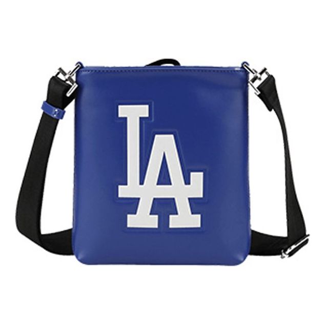 MLB LA Los Angeles Dodgers Large LOGO Printing Messenger Bag Blue 32BGP2911-07U