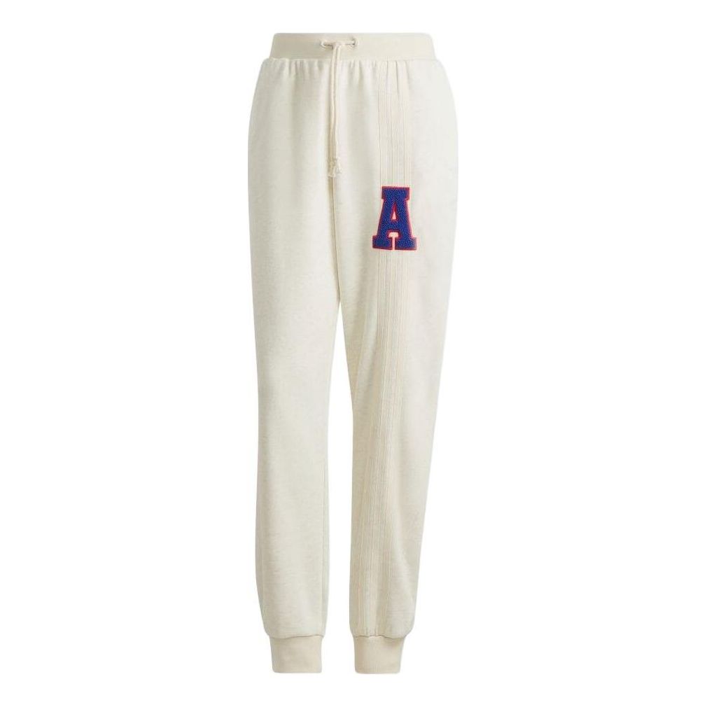 (WMNS) adidas Originals 3-Stripes Leg Sweatpants 'Beige' IC5239