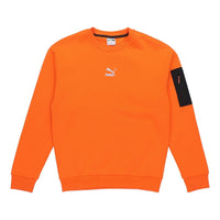 PUMA Casual Loose Round Neck Pullover Flame Orange 530291-23