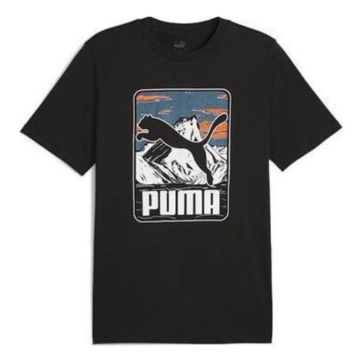 PUMA Graphic Mountain T-shirt 'Black' 684761-01