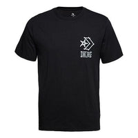Men's Converse Logo Printing Sports Short Sleeve Black 10018486-A02