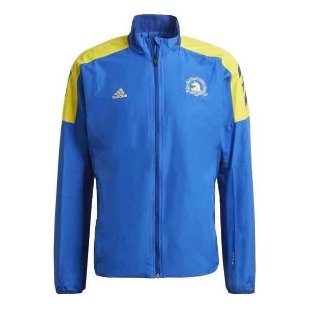 adidas 2021 Boston Marathon Windbreaker Jacket 'Blue' GQ8331