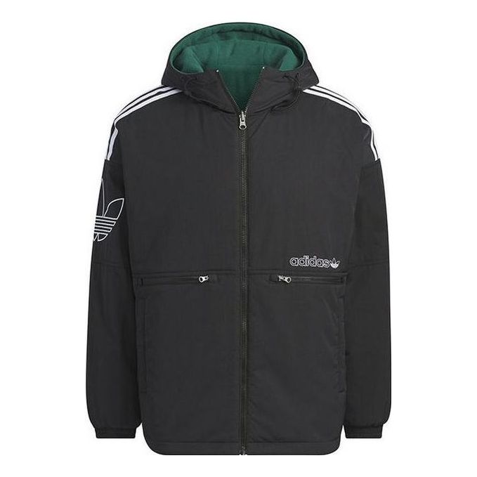 adidas Originals Reversible Down Jackets 'Black Green' IU4785