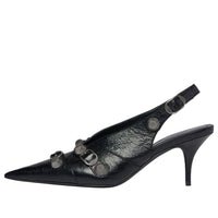 (WMNS) Balenciaga Cagole Slingback 70mm Pumps 'Black' 714251WAD4E1081