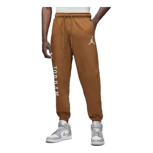 Air Jordan Essentials Holiday Fleece Sweatpants Asia Sizing 'Light British Tan' FD7468-281