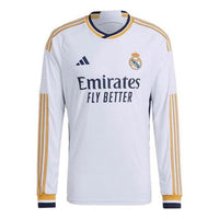 adidas Real Madrid 23/24 Long Sleeve Home Authentic Jersey 'White' IA9978