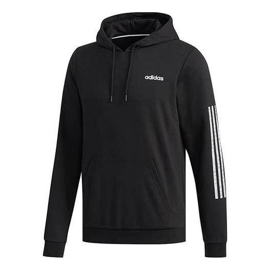 adidas neo M Ce 3s Hoody logo Printing hooded Knit Sports Black DW8042