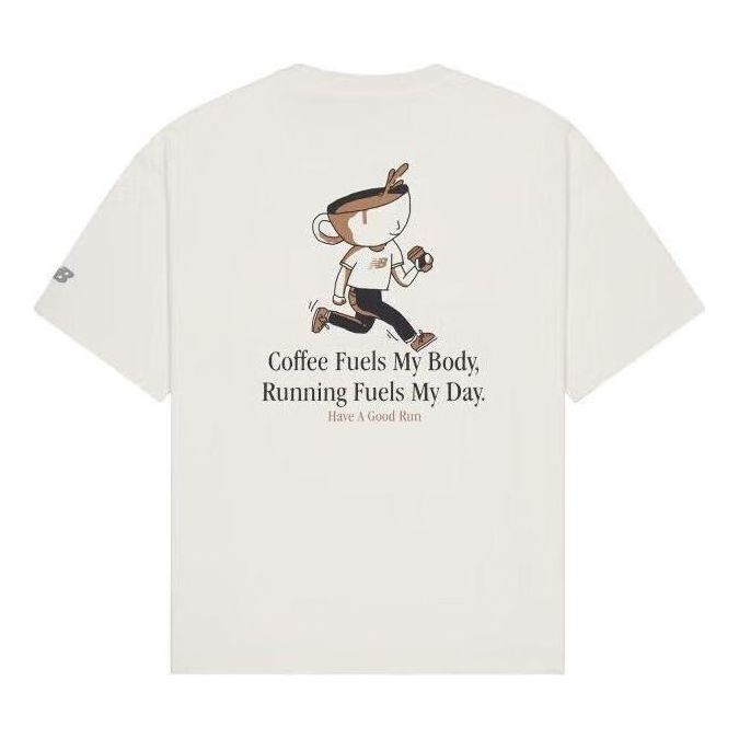New Balance Coffee Graphic T-Shirt 'White' NEE25021-CRE