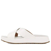 (WMNS) UGG Emily Patent Leather Shoe Slipper White 1107896-WHT