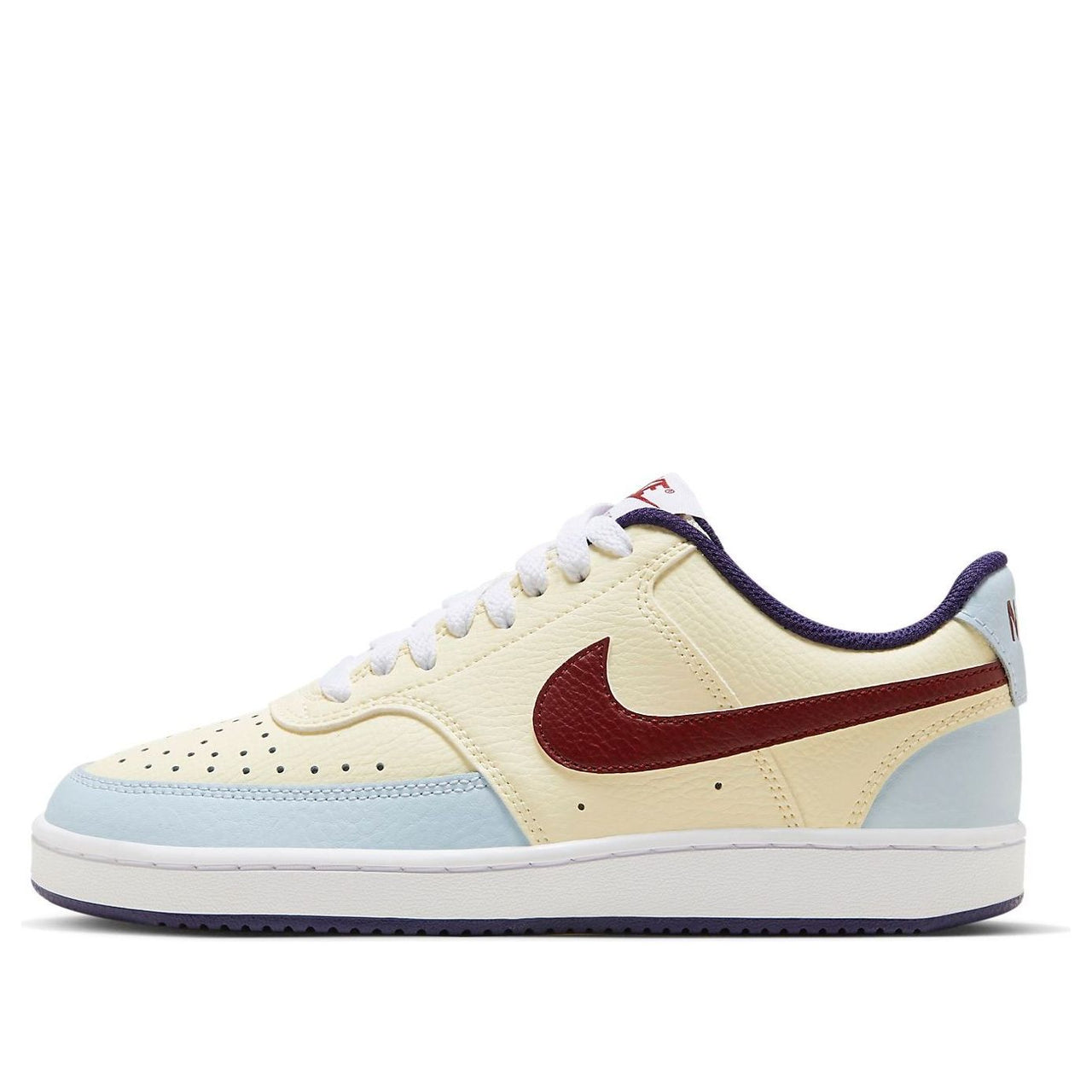 (WMNS) Nike Court Vision 1 Low 'Beige Blue Burgundy' FV8114-161