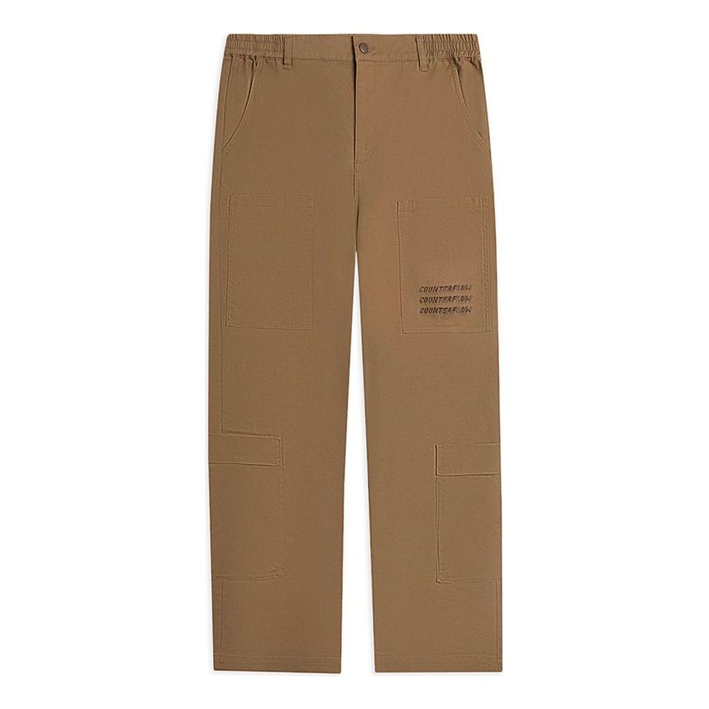 Li-Ning Counterflow Triple Logo Straight Pants 'Khaki' AKXSC21-3
