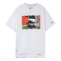 Li-Ning Graphic Loose Fit T-shirt 'White' AHSR915-1