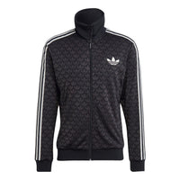 adidas originals Adicolor 70s Monogram Track Top 'Black' IP6982