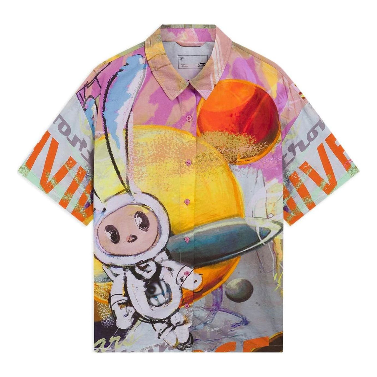 Li-Ning Cartoon Graphic Shirts 'Multi-Color' ASHS899-1