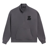Li-Ning Logo Half Zip Sweatshirt 'Dark Grey' AWDSA05-1