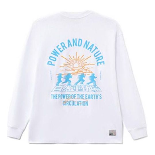 Li-Ning The Power Of The Nature Graphic Long Sleeve T-shirt 'White' AHSRB97-3