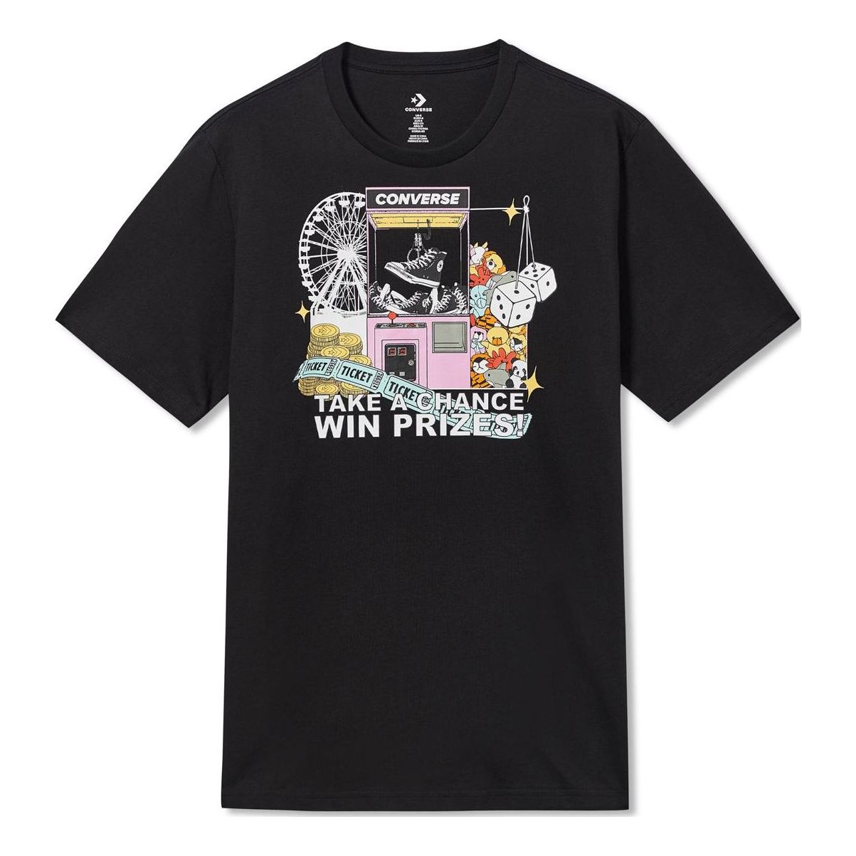 Converse Claw Machine Graphic Tee 'Black' 10023457-A01