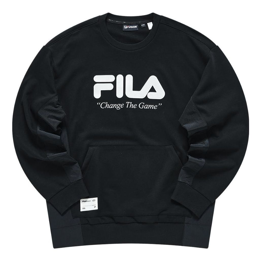 FILA FUSION Change The Game Logo Sweatshirt 'Black' T11M311211F-BK