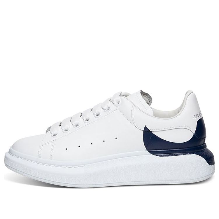 Alexander McQueen Oversized Sneaker 'White Navy Heel' 645863WHZ4L9098