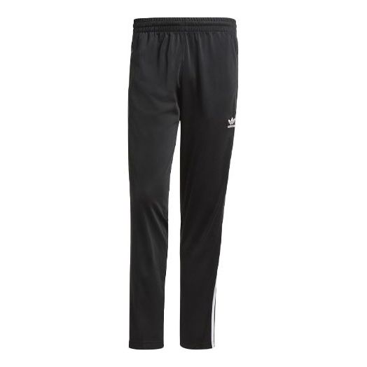 Men's adidas originals Logo Pattern Loose Straight Sports Pants/Trousers/Joggers Black GN3517