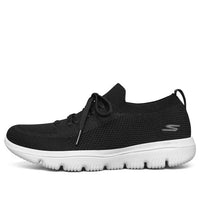 (WMNS) Skechers Go Walk Evolution Ultra 'Black And White' 15779-BKW