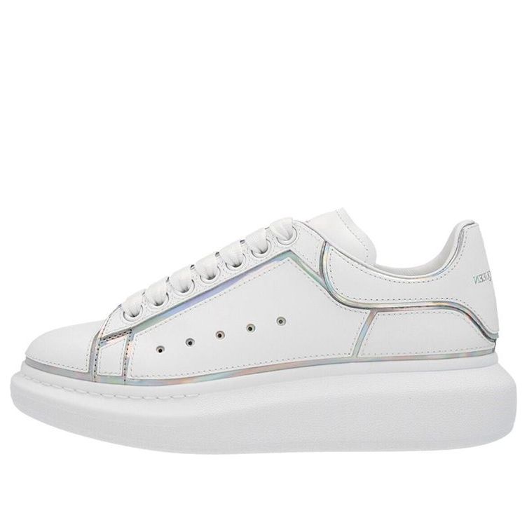 Alexander McQueen Oversized Sneaker 'White Silver Holo' 645868WIBNV9989
