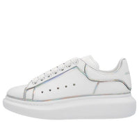Alexander McQueen Oversized Sneaker 'White Silver Holo' 645868WIBNV9989