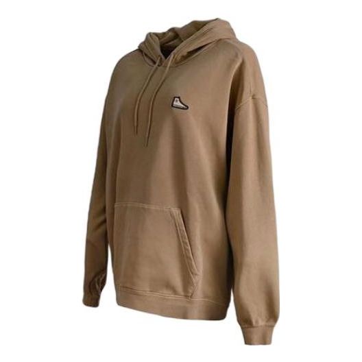 Converse Loose Fit Sneakers Patch Hoodie 'Nomad Khaki' 10025457-A03