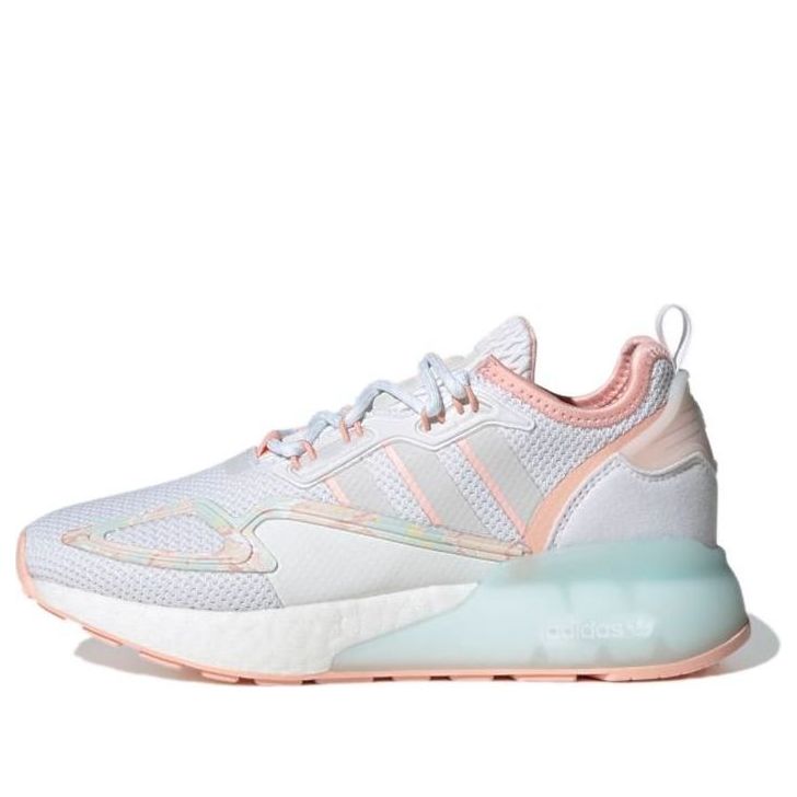 (GS) adidas ZX 2K Boost 'White Haze Coral' GZ7456