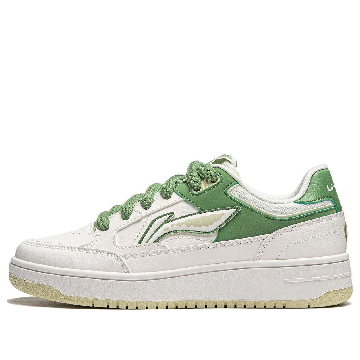 (WMNS) Li-Ning Tianji 'White Green' AGCU096-1