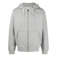 Nike Solo Swoosh Full-Zip Hoodie 'Grey Heather & White' DR0403-063