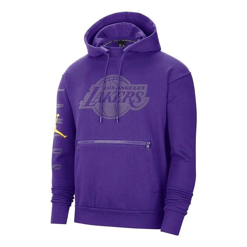 Air Jordan NBA Los Angeles Lakers Fleece Hoodie 'Purple' DB1527-504